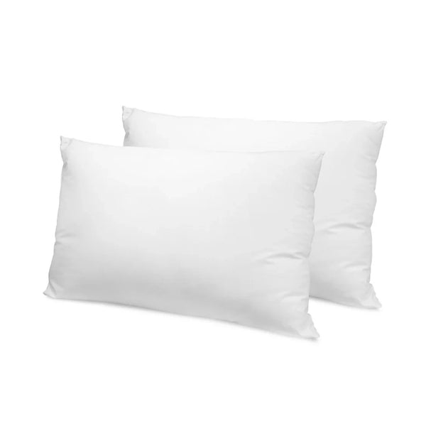 Anti-Allergy Microfibre Pillows | Pack of 2, White, Machine Washable