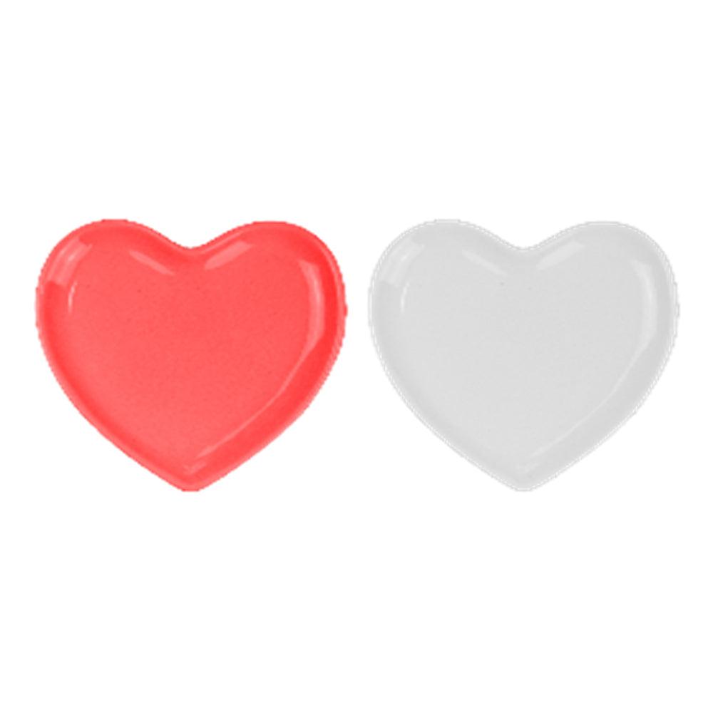 Valentines Day Ceramic Heart Plate | Assorted Colour | 21.5cm - Choice Stores