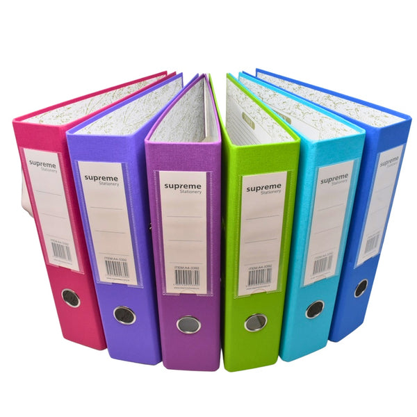 Supreme Lever Arch File A4 - Durable Assorted Colours