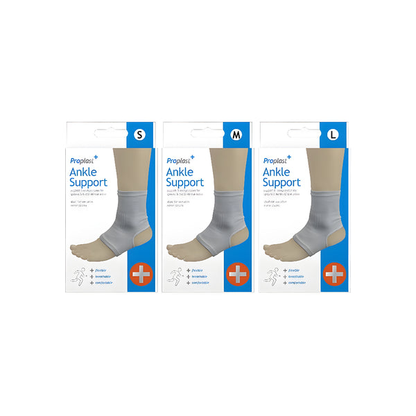 Proplast Open-Heel Compression Ankle Support Bandage | Breathable, Sizes S, M, L