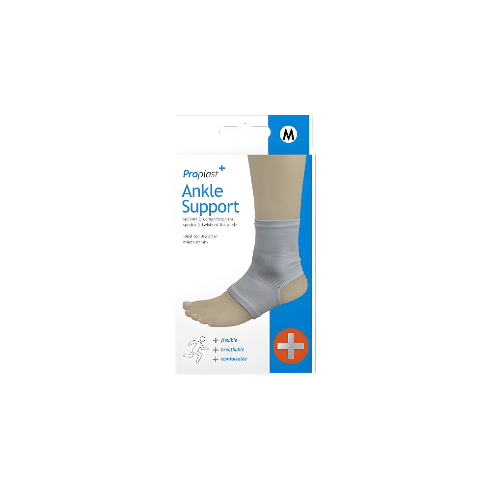 Proplast Open-Heel Compression Ankle Support Bandage | Breathable, Sizes S, M, L
