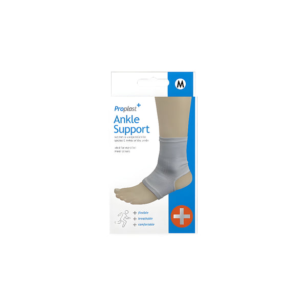 Proplast Open-Heel Compression Ankle Support Bandage | Breathable, Sizes S, M, L
