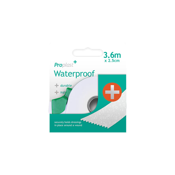 Proplast Medical Tape in Dispenser Waterproof | 3.6 m x 2.5 cm, Serrated Edge