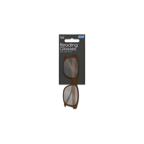 Second Glance Reading Glasses Clear Frame | Foldable, Rectangular Lenses