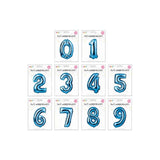 Metallic Blue Foil Number Balloon Party Decoration | 65cm, Assorted Designs