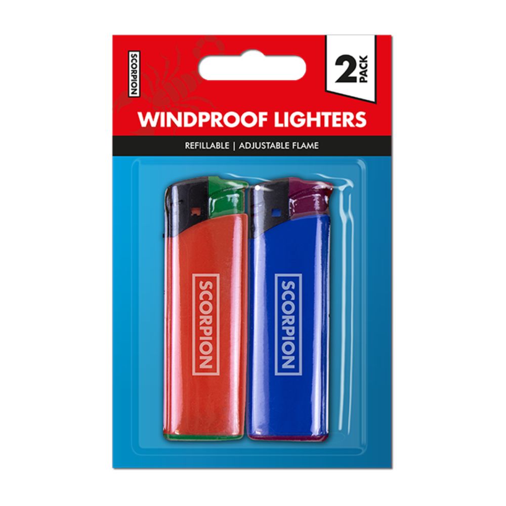 Scorpion Windproof Lighters | Pack of 2