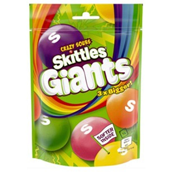Skittles Giants Sours Candy Pouch | 132g