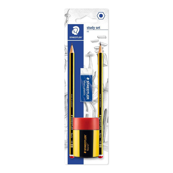 Staedtler Comprehensive Study Set | Graphite Pencils & Eraser