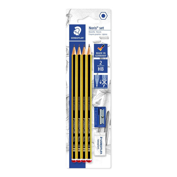 Staedtler Noris HB Graphite Pencils Set | Includes Sharpener
