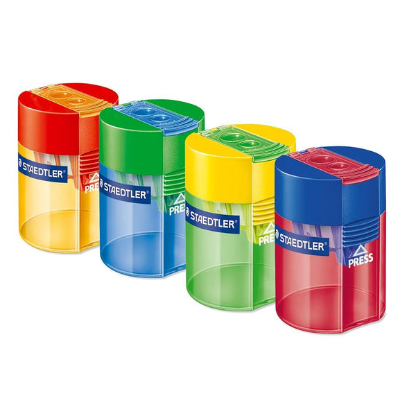 Staedtler Double Hole Tub Sharpener | Multi-Color Set