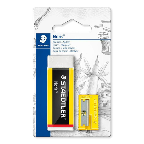 Staedtler Noris Eraser & Sharpener Set | Portable & Versatile