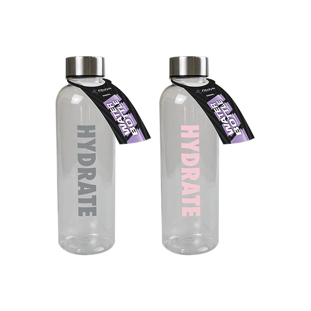 Fitstyle Hydrate Clear Water Bottle | Assorted - Choice Stores