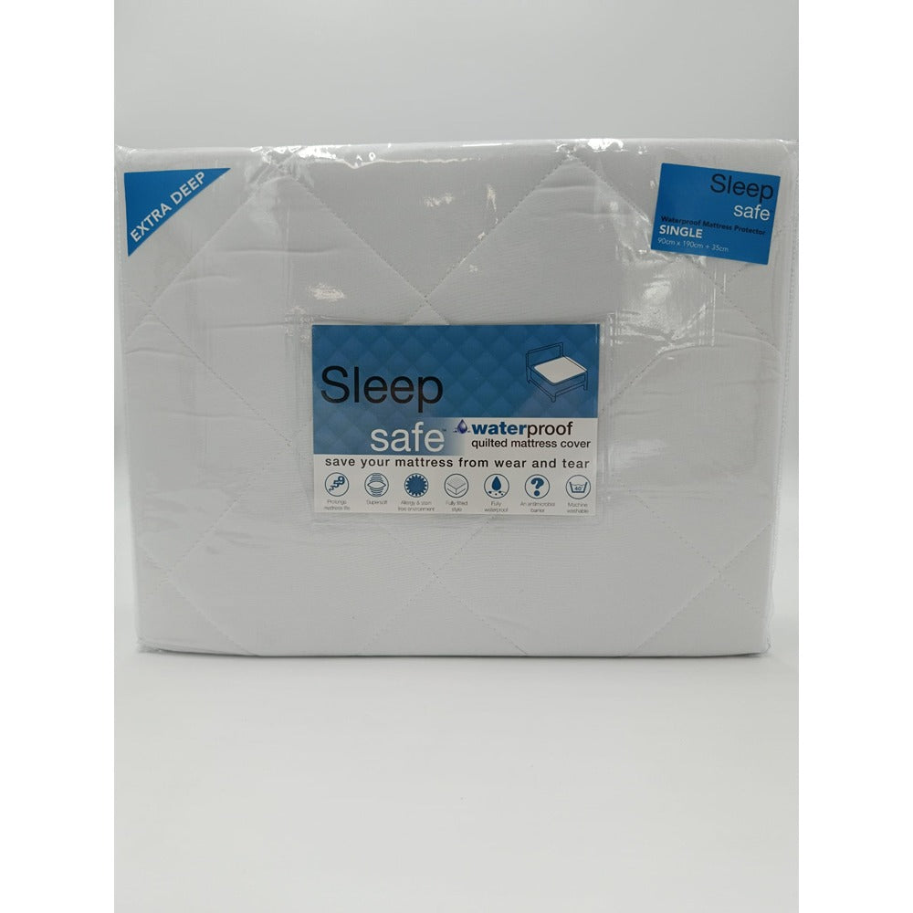Waterproof Deep Mattress Protector | Single Bed Size, Deep Fit