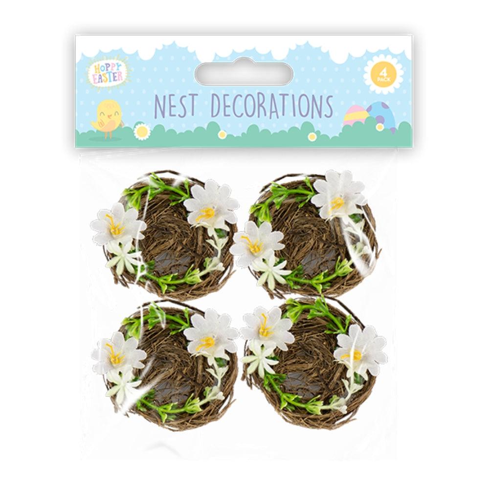Hoppy Easter Authentic Bird's Nest Decorations | Pack of 4