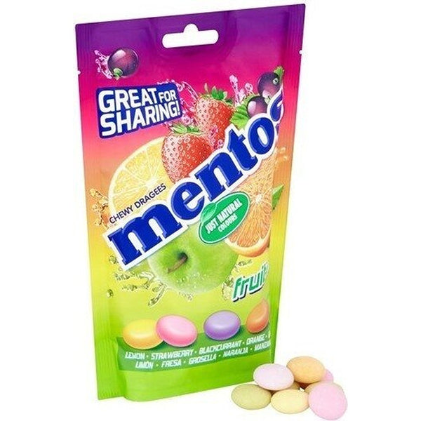 Mentos Fruit Chewy Dragees | Assorted Flavours 150g