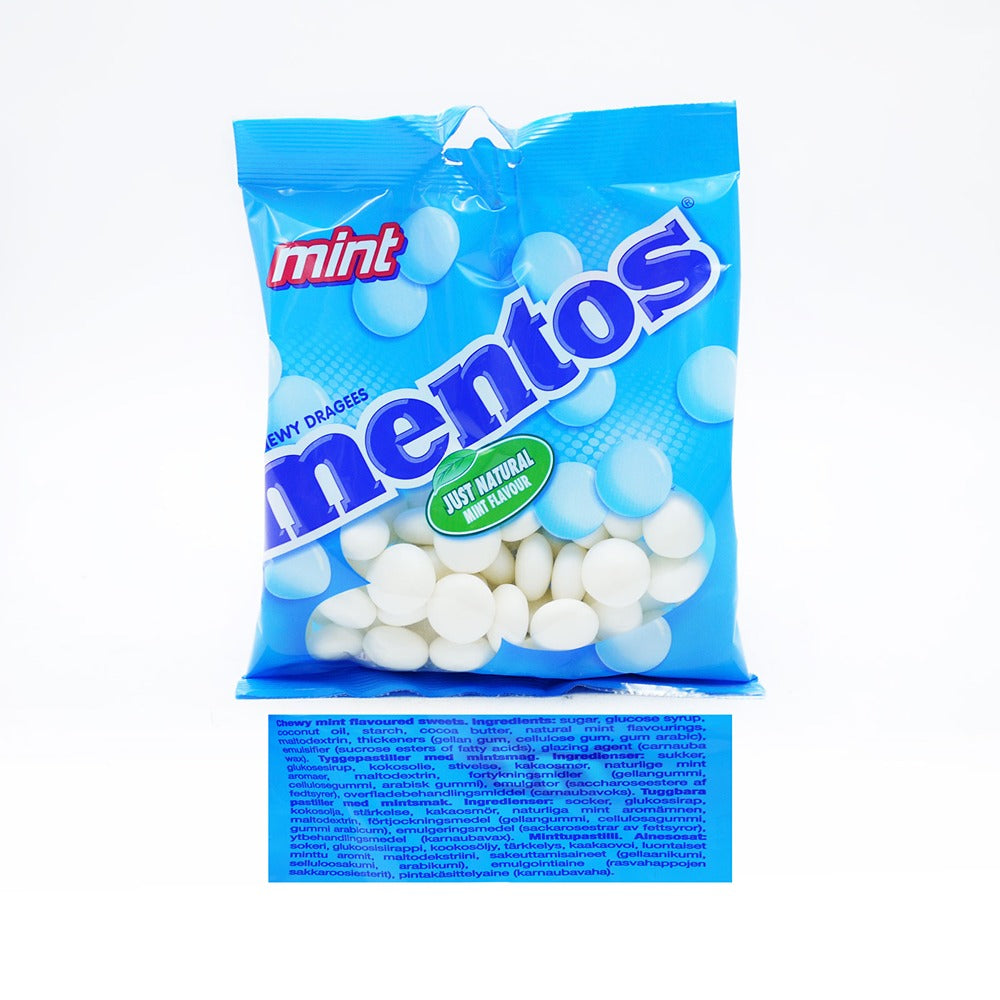 Mentos Mint Chewy Sweets | 150g Resealable Bag