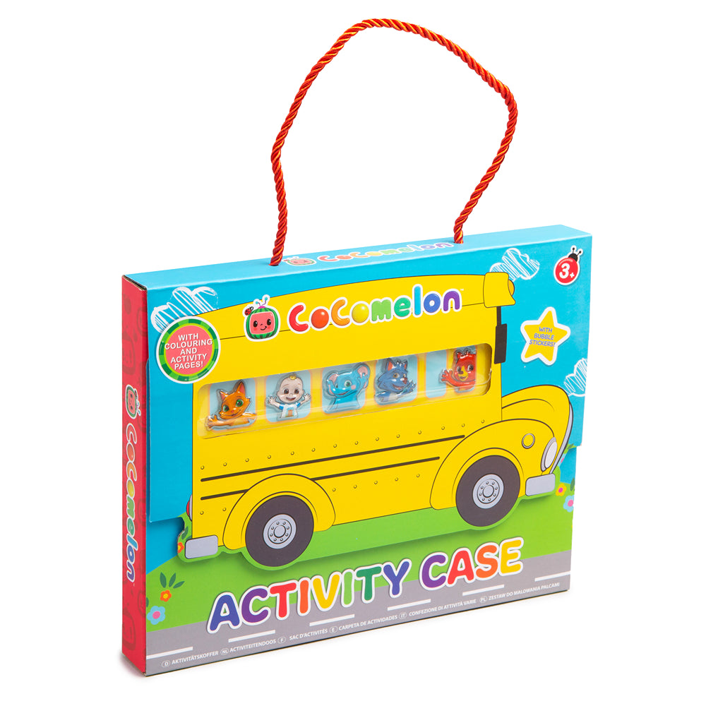 Cocomelon Activity Case with Bubble Stickers Included | Age 3+