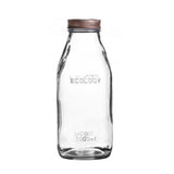 Urban Living Glass Bottle with Copper Lid | 1L