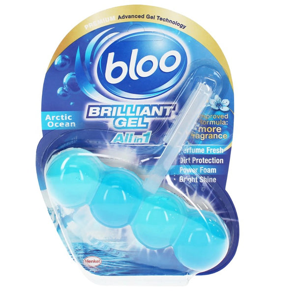 Bloo Brilliant Gel All in 1 Toilet Cleaner | Arctic Ocean Scent | 3x50g