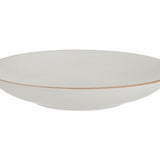 Mason Cash Classic Cream Ceramic Pasta Bowl | 23cm with Gold Rim