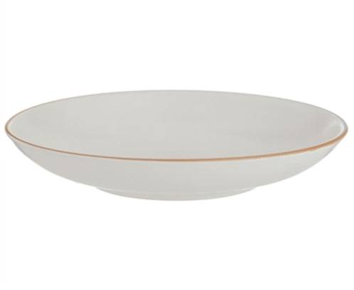 Mason Cash Classic Cream Ceramic Pasta Bowl | 23cm with Gold Rim