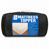 Super Soft Hollow Fibre Mattress Topper | 4 Inch, Double, Elastic Straps