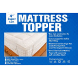 Super Soft Hollow Fibre Mattress Topper - 4 Inch, Double