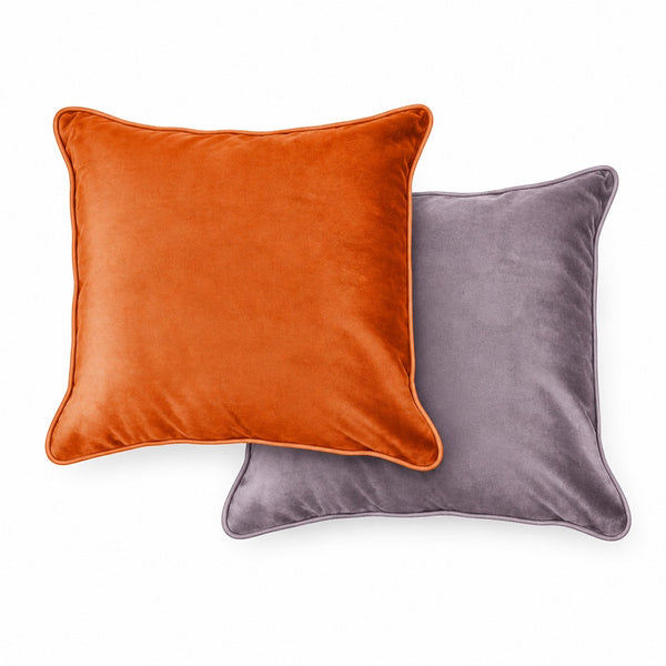 Home Living Chelsea Velour Cushion | 43x43cm in Heath/Terra