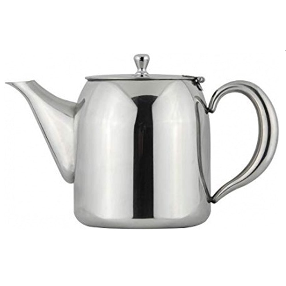Apollo Mirror Polished Stainless Steel Teapot | 1.5L, Hinged Lid