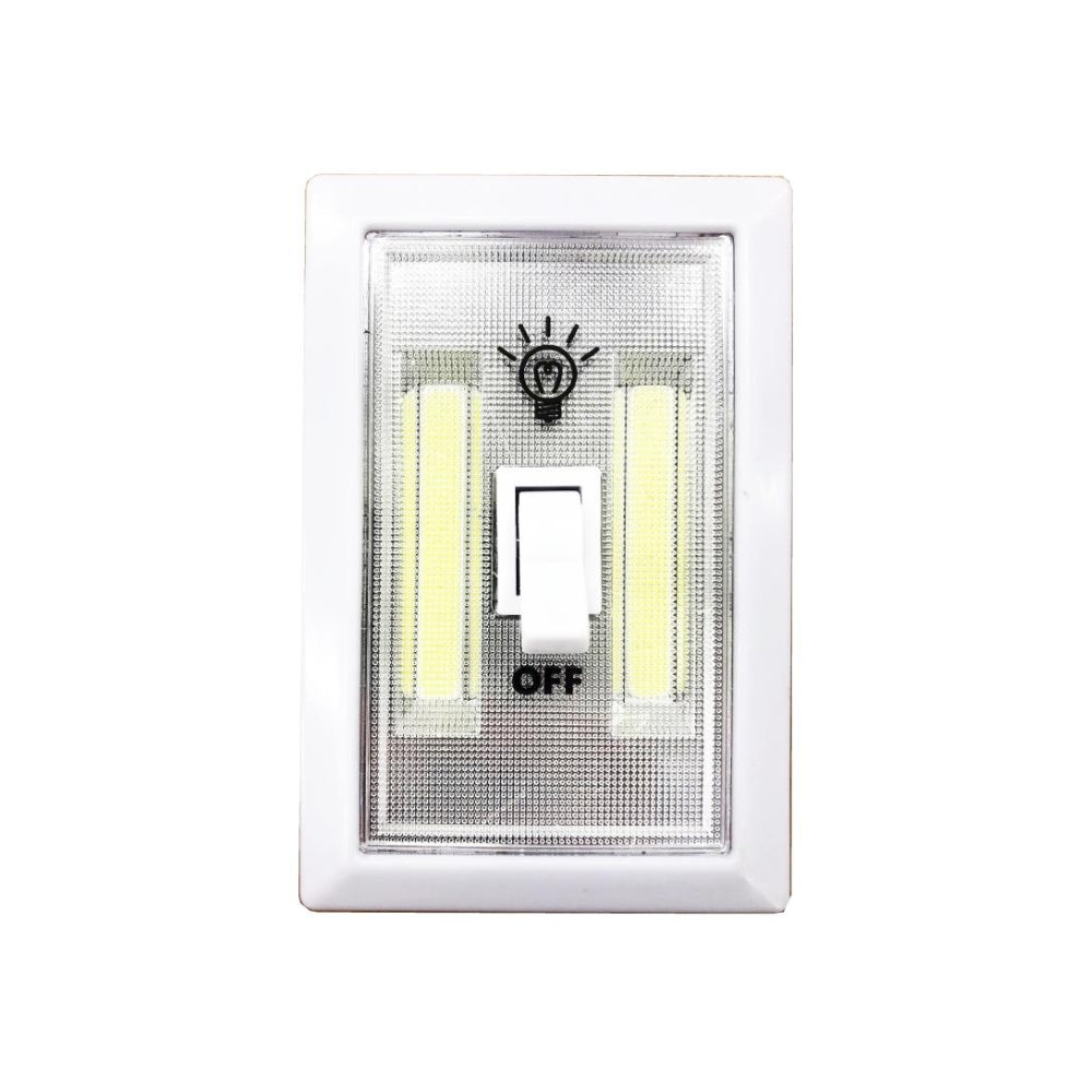 Essential Electrical COB 2 LED Switch Wall Light | Requires 4 x AA Batteries | 400 Lumens