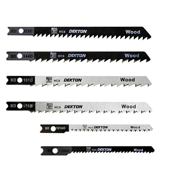 Dekton High-Carbon Steel Jigsaw Blade BD Shank Set | 10pk