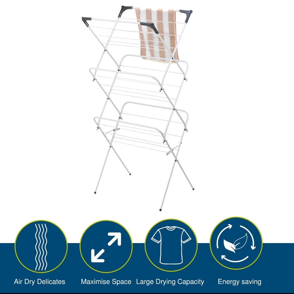 Airdra 3 Tier Concertina Clothes Airer