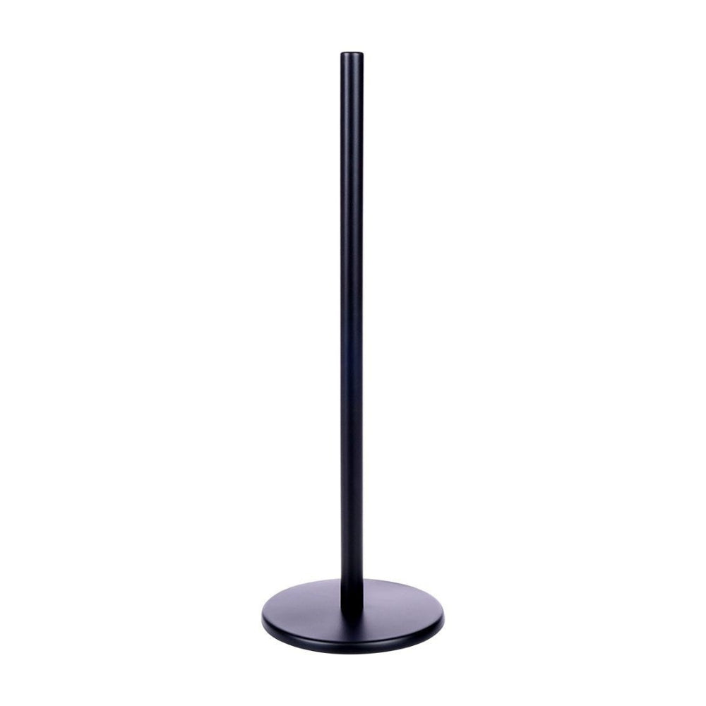 Freestanding Matte Black Stainless Steel Toilet Roll Holder | 45cm