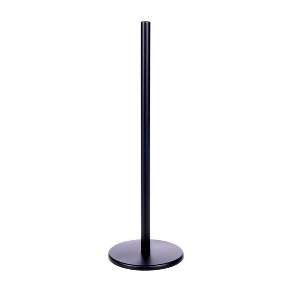 Freestanding Matte Black Stainless Steel Toilet Roll Holder | 45cm