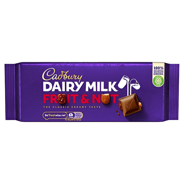 Cadbury Dairymilk Fruit & Nut - Chocolate Bar - 100g