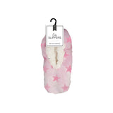 Ladies Cosy Slippers - Pink & Grey - Size 4-8