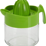 Glass Manual Citrus Fruit Juicer with Jar | 300ml, Assorted Colours