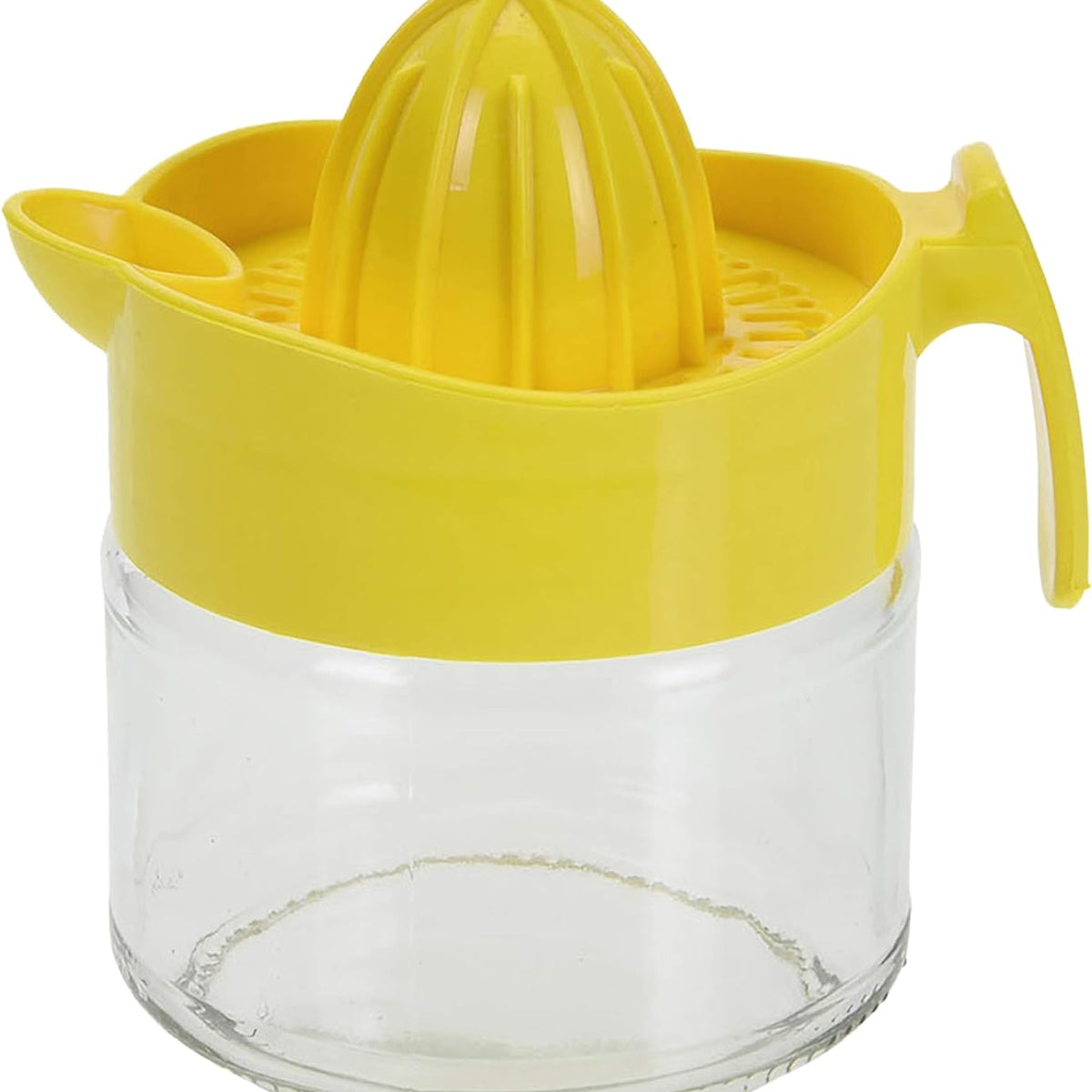 Glass Manual Citrus Fruit Juicer with Jar | 300ml, Assorted Colours