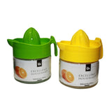 Glass Manual Citrus Fruit Juicer with Jar | 300ml, Assorted Colours