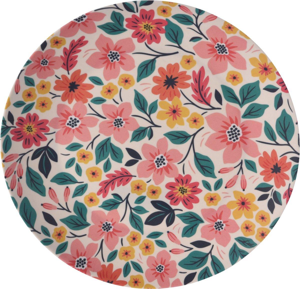 Floral Design Picnic Side Plate | Assorted Design | 20cm