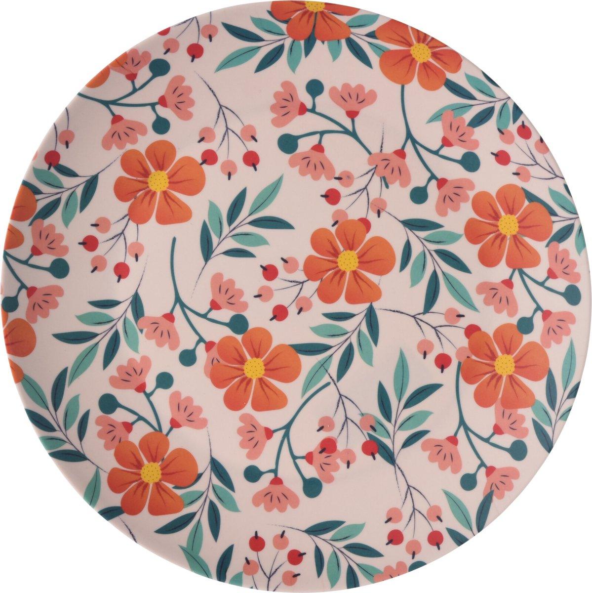 Floral Design Picnic Side Plate | Assorted Design | 20cm
