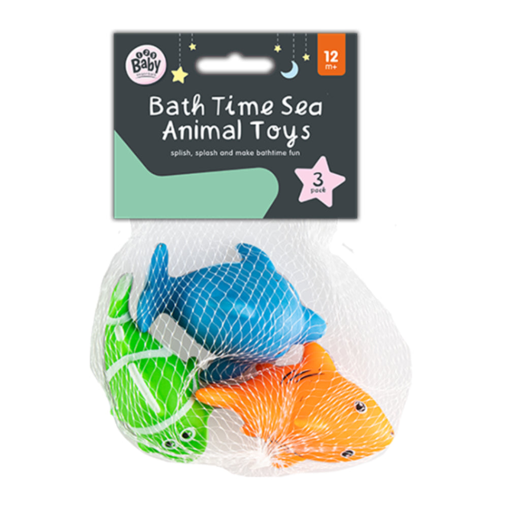 Bath Time Sea Animal Toys - 3 Pack