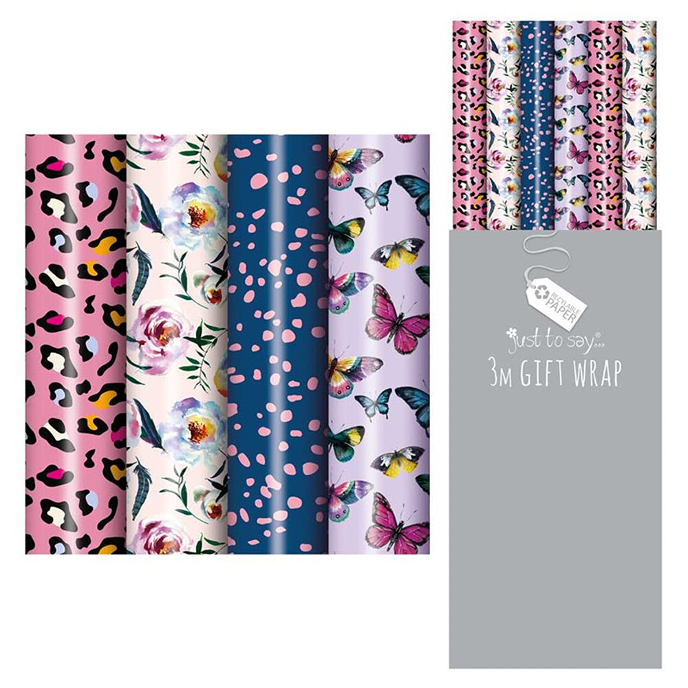 Tallon Gift Wrap with Assorted Patterns &amp; Designs | 3m