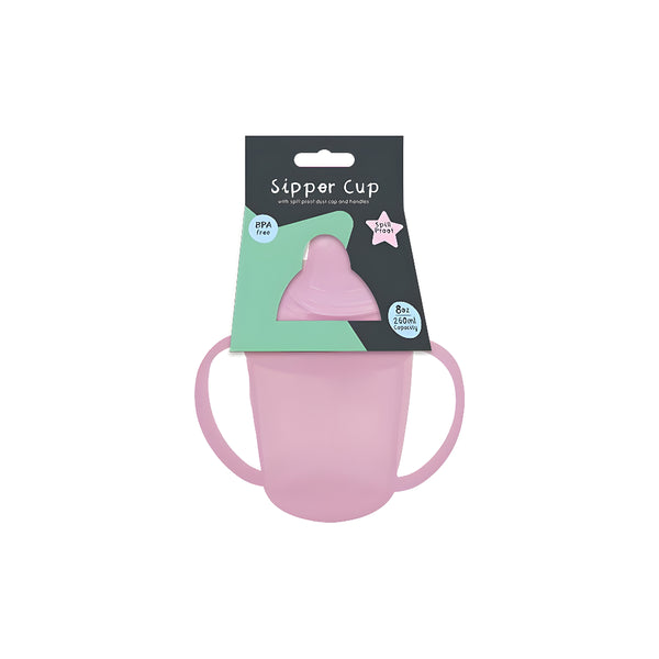 Sipper Cup with Twin Handles and Dust Cover Toddler Cup | 260 ml, Spill-Proof