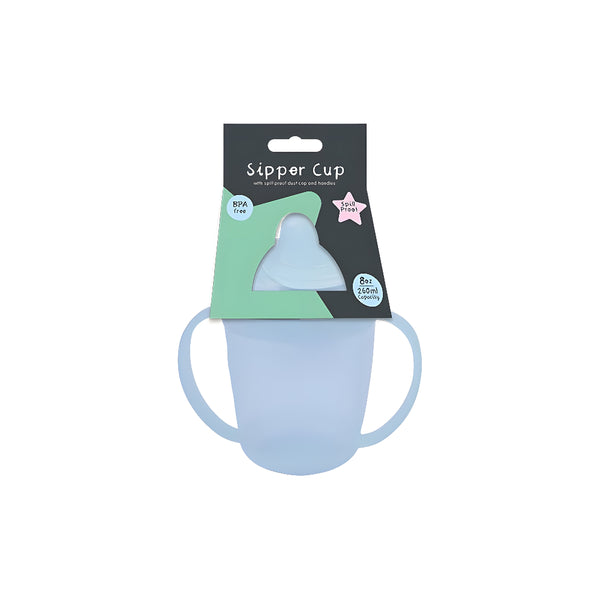 Sipper Cup with Twin Handles and Dust Cover Toddler Cup | 260 ml, Spill-Proof