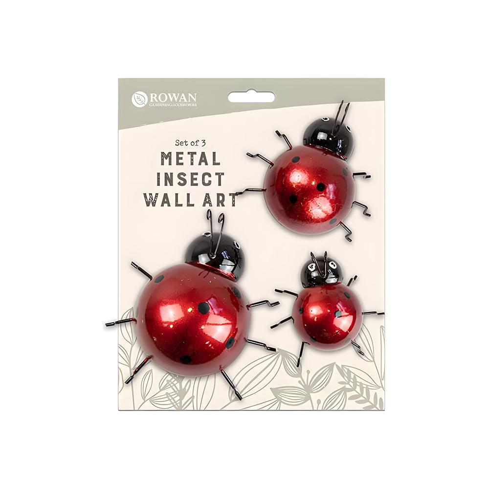 Rowan Metal Insect Wall Decoration | Assorted Design | Set of 3 - Choice Stores