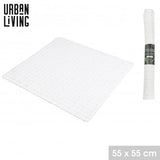 Urban Living Antislip Bathmat | White | 55 x 55 cm