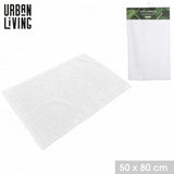 Urban Living Soft Chenille Bathmat | White | 50 x 80cm
