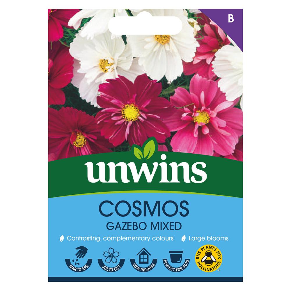 Unwins Beautiful Blooms Cosmos Gazebo Mixed Seeds