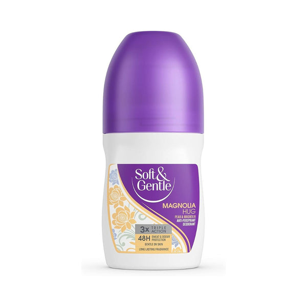 Soft & Gentle Magnolia Hug Antiperspirant Roll-On Deodorant | 48-Hour Protection